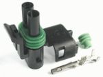 2 way automotive waterproof male connector DJ3021Y-2.5-21